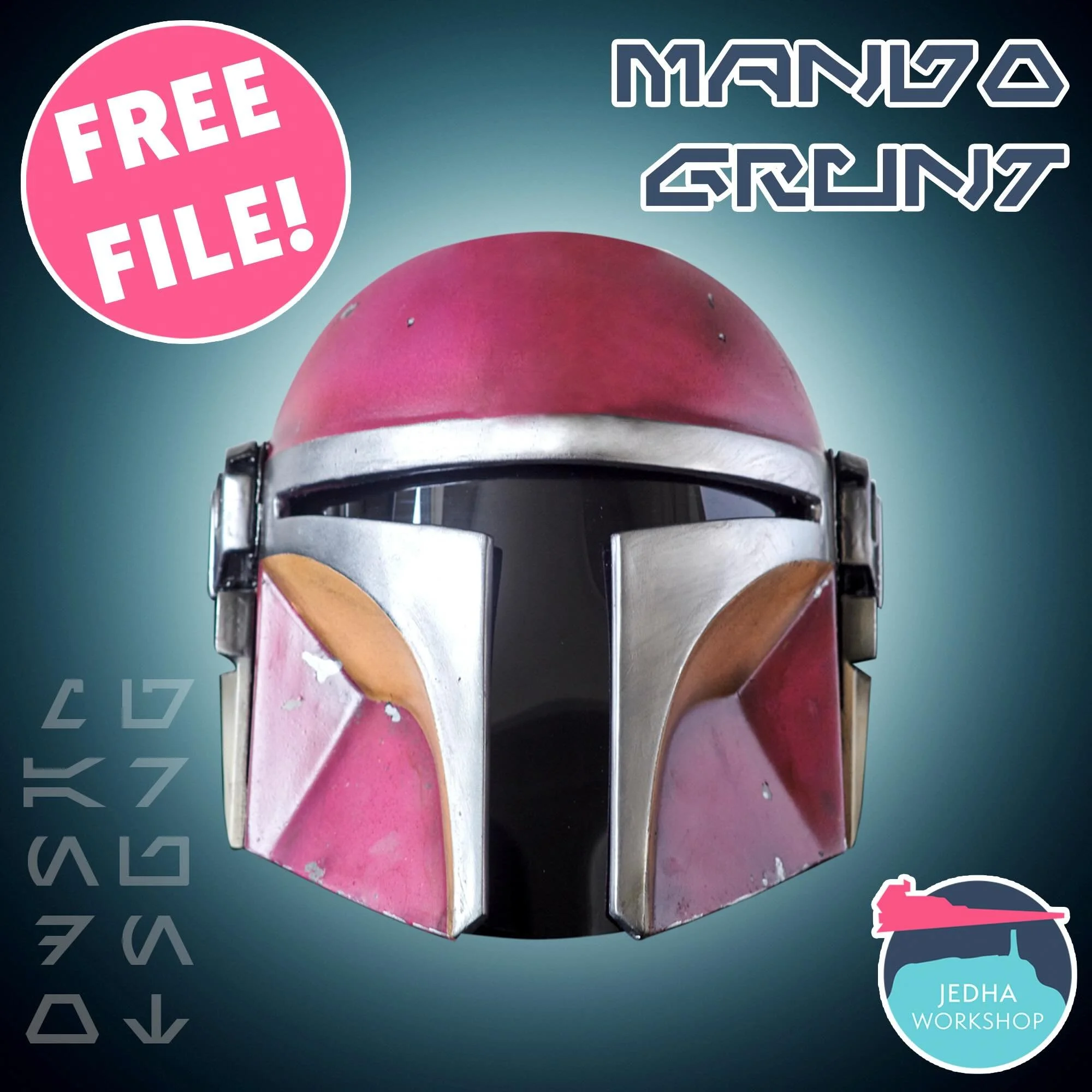 Hello There! Another Free File Alert! To celebrate the upcoming release of The Mandalorian and Grogu get our Mando Grunt helmet 100% Free! 🆓💚

To download just head to our shop: www.Jedhaworkshop.co.uk 

And use the code &lsquo; TRIBE &lsquo; at ch