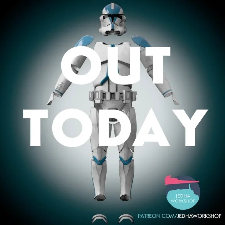 OUT TODAY! - Clone Trooper Phase II Live Action Full Armour (Obi Wan Kenobi) 3D Files

Thank you for baring with us!

Since last month we&rsquo;ve updated the helmet to superior accuracy. ✊🏼

Changes we made are:

&bull; Straightened and created a m
