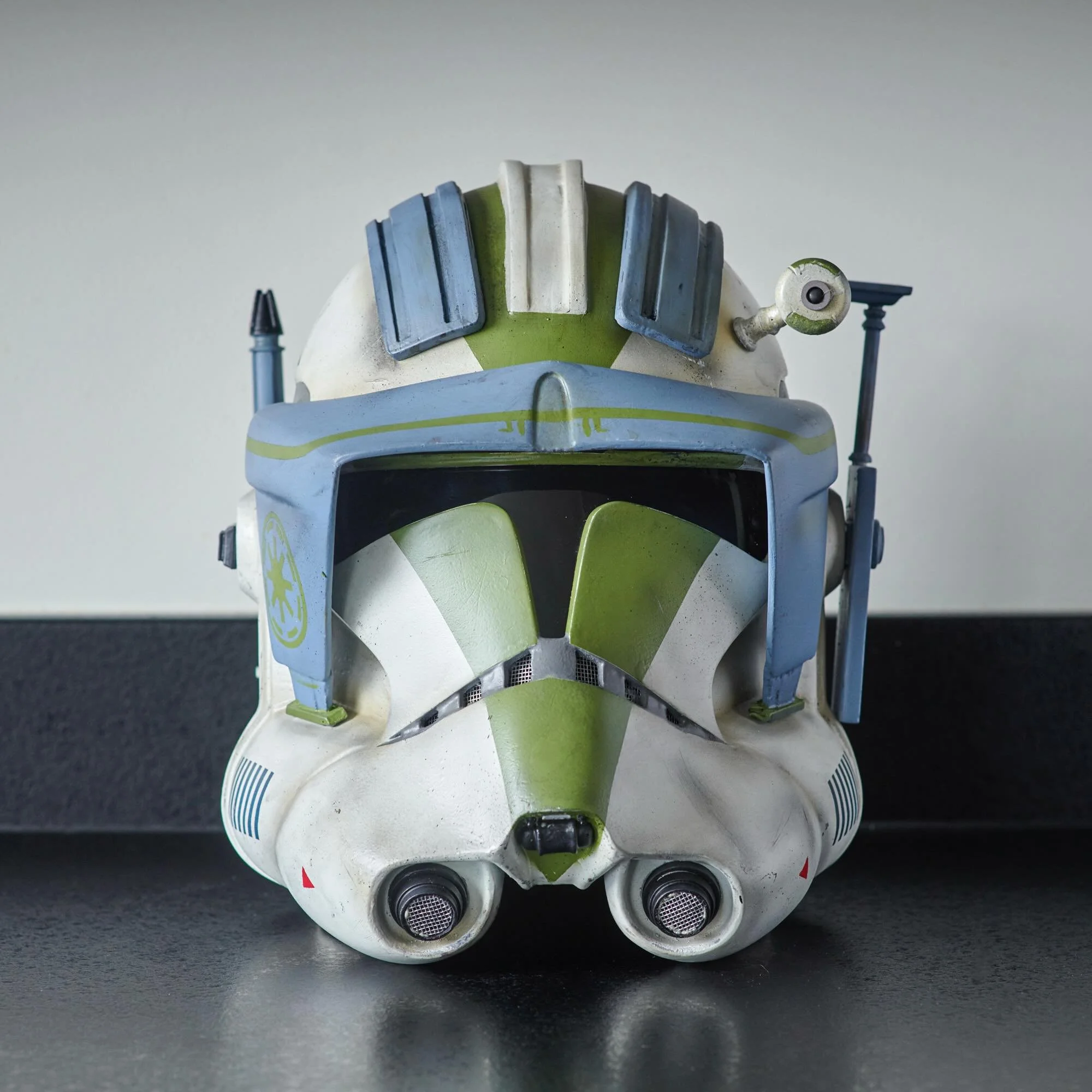 Flashback to the Clone Custom Phase II Heavy I made.

Kudos goes to my customer Oliver who designed the entire colour scheme and accents, even using images of my existing helmets and splicing them together in photoshop. I was well impressed with the 