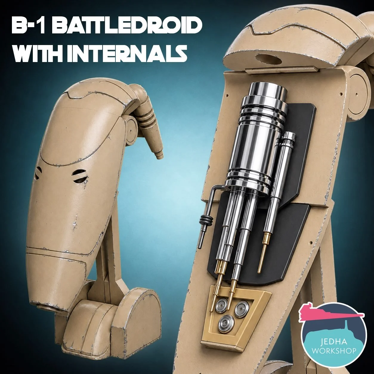 Did you know our B1 Battle Droid head has 3 points of articulation AND HAS A FLIPPIN&rsquo; BRAIN!!!!?

There&rsquo;s only one known image of what the inside of a clankers head looks like and that&rsquo;s in the DK Episode I visual guide &hellip;so w