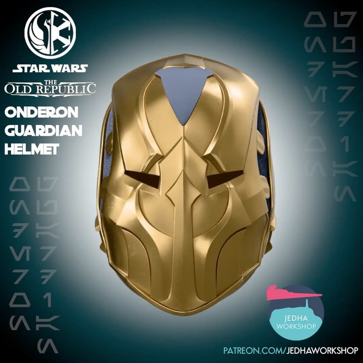 This guy is out today in the shop! Onderon Guardian Helmet from Star Wars The Old Republic. Only 3D print files of this helmet in the world. 🌍 

People always do what is popular. I am anti-popular. Not because I don&rsquo;t have a brain but I think 