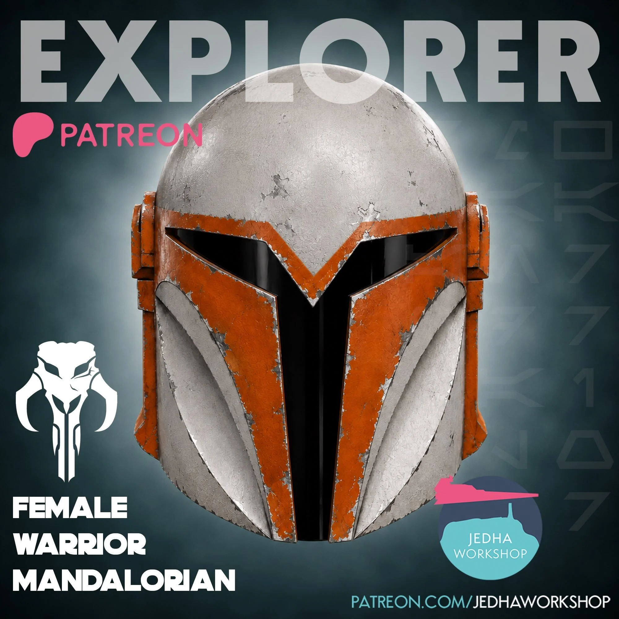 Hello there Explorer Patrons,

This months free file is the Mandalorian Female Warrior!

Make any of the awesome bright colour variations from the tribe of Season 3 - or your own custom!

We spent a good while getting the shape right with the squat &