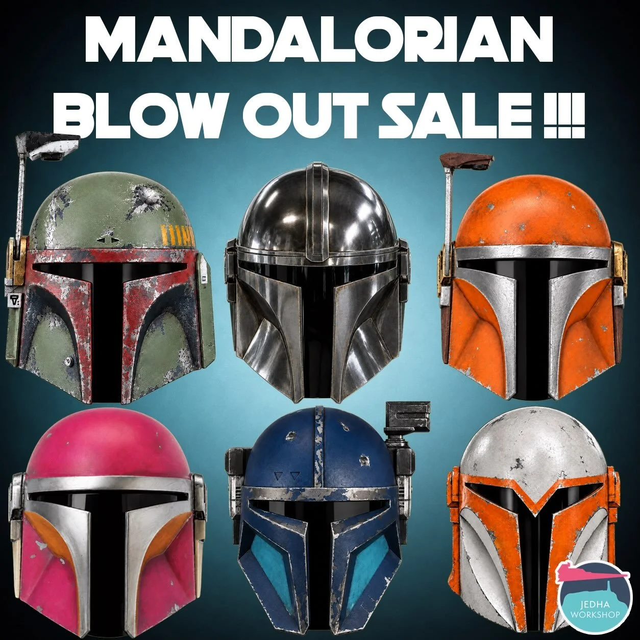 Hello there! It&rsquo;s currently 50% OFF Every single Mando 3D file! 48 HOURS ONLY!!!!

All Helmets, All Armour, Every Accessory, Every Variation!

Have a skim through, see what you haven&rsquo;t built! SALE ENDS MONDAY! 

www.Jedhaworkshop.co.uk

?