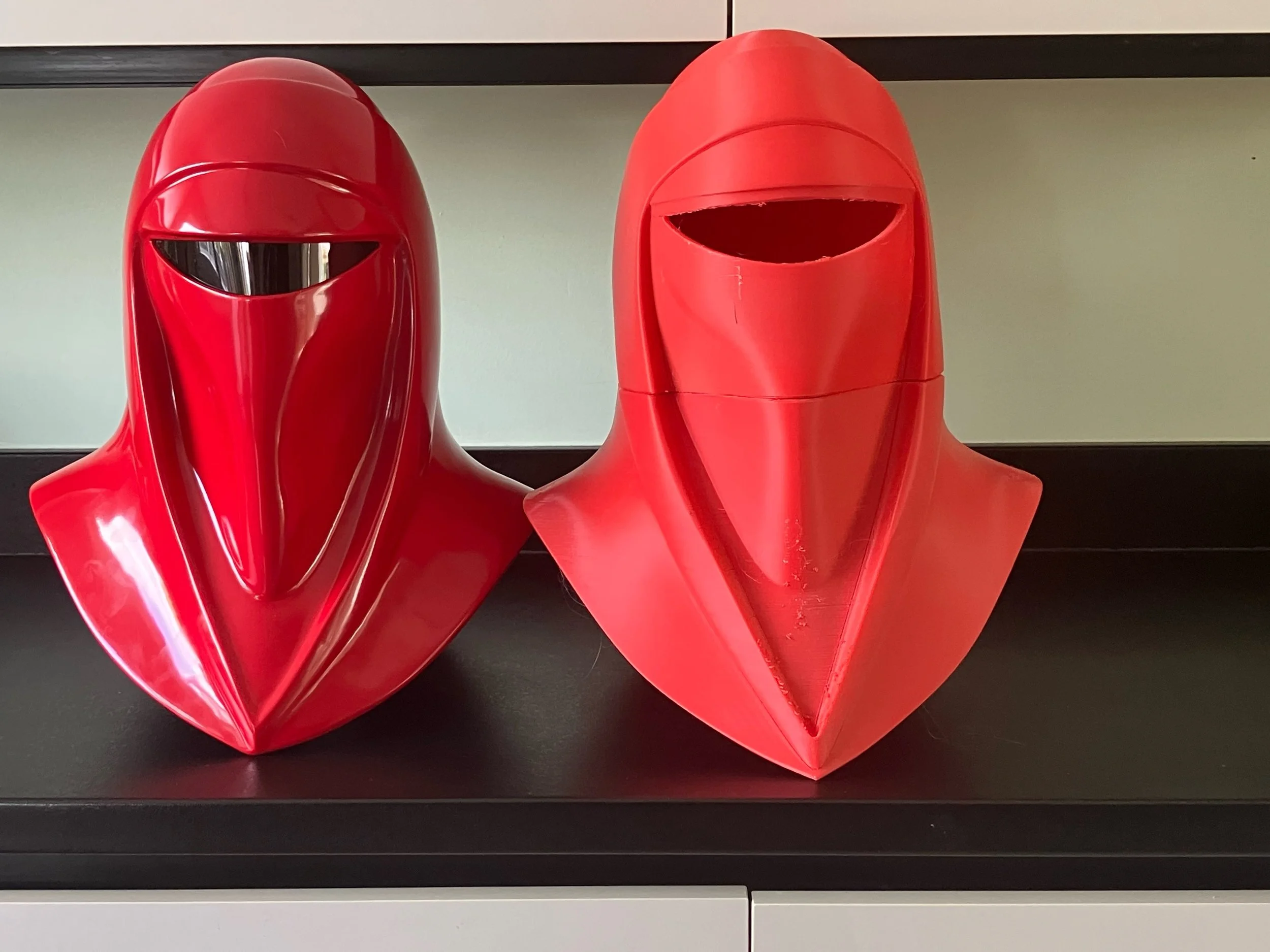 My friend&rsquo;s a Star Wars toy dealer and is always buying sh%t - usually absolutely bargains!

He managed to find a full Emperors Royal Guard cosplay and brought it round to play dress up 😆

I haven&rsquo;t built mine yet but the helmet he got w