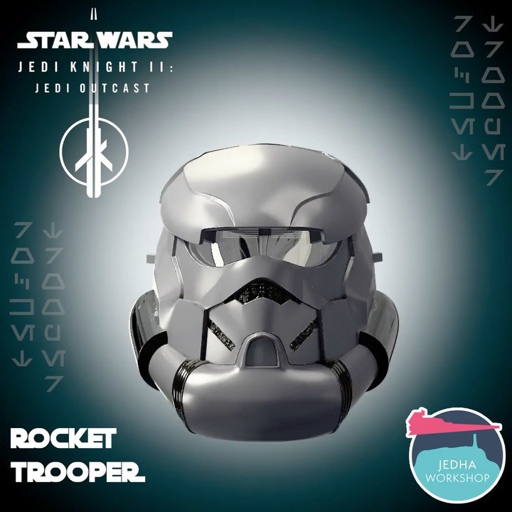 This guy is out in the SHOP TODAY! 

Probably the rarest Legends Stormtrooper helmet ever; Imperial Remnant Rocket Trooper from Star Wars: Jedi Knight II: Jedi Outcast. 

You won&rsquo;t find him anywhere else.

&pound;25 Instant Download

www.Jedhaw