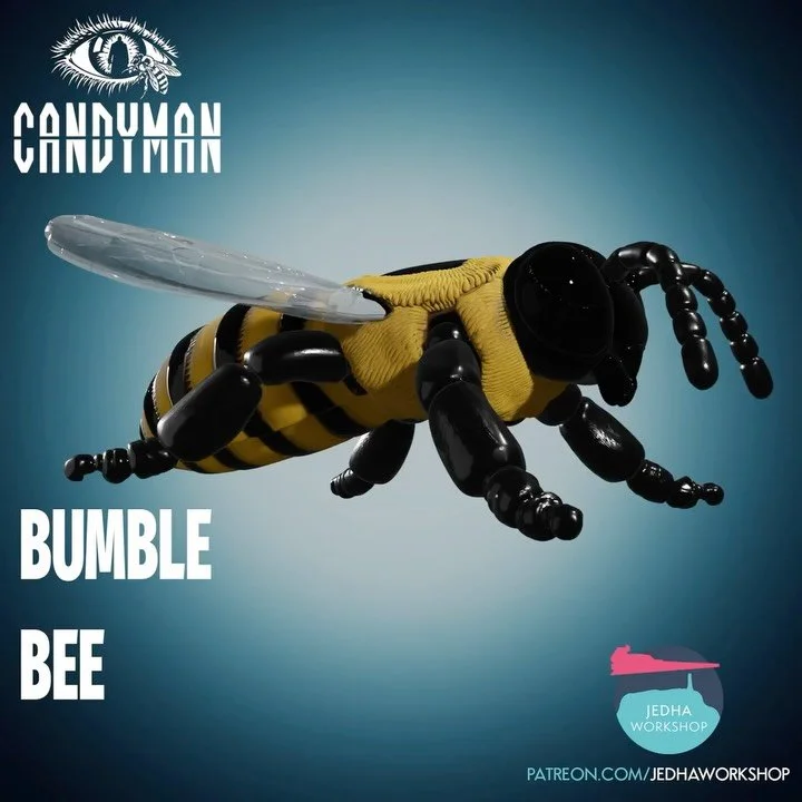 No Candyman cosplay is complete without beeeeees!!! 🐝🐝🐝🐝🐝🐝

The Candyman Bumble Bee 3D Print Files from Candyman 1992 has been added to the SHOP and PATREON! :-)

&ldquo;Nearby there was an apiary, filled with dozens of hungry bees. They smashe