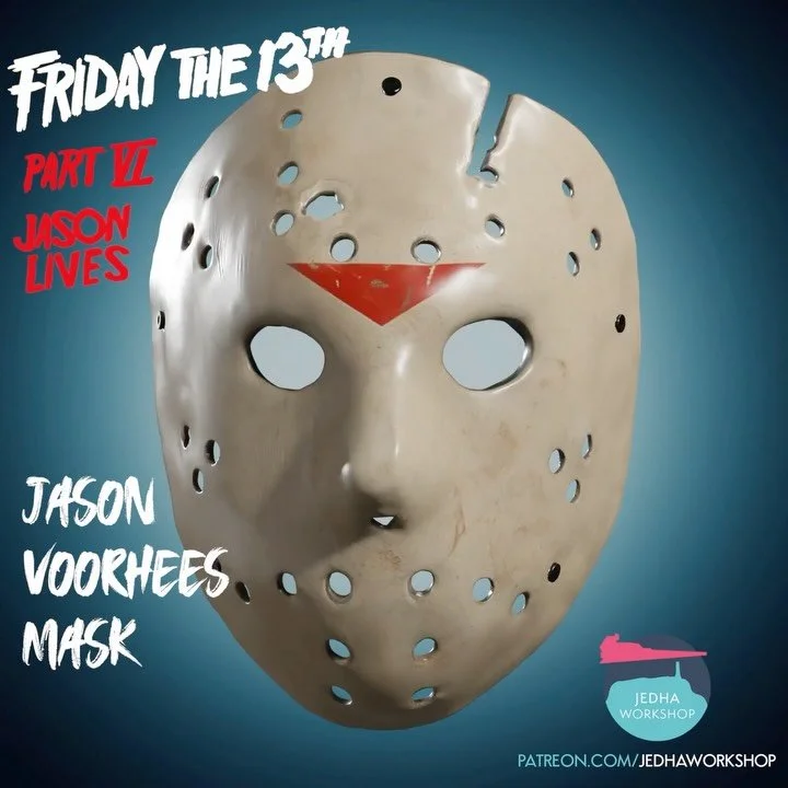 Jason Voorhees Hockey Mask 3D Print Files have been added to the shop and Patreon!

&ldquo;Jason belongs in hell... and I&rsquo;m going to see that he gets there.&rdquo;

Here we have Jason&rsquo;s iconic hockey mask, inspired by Friday the 13th Part