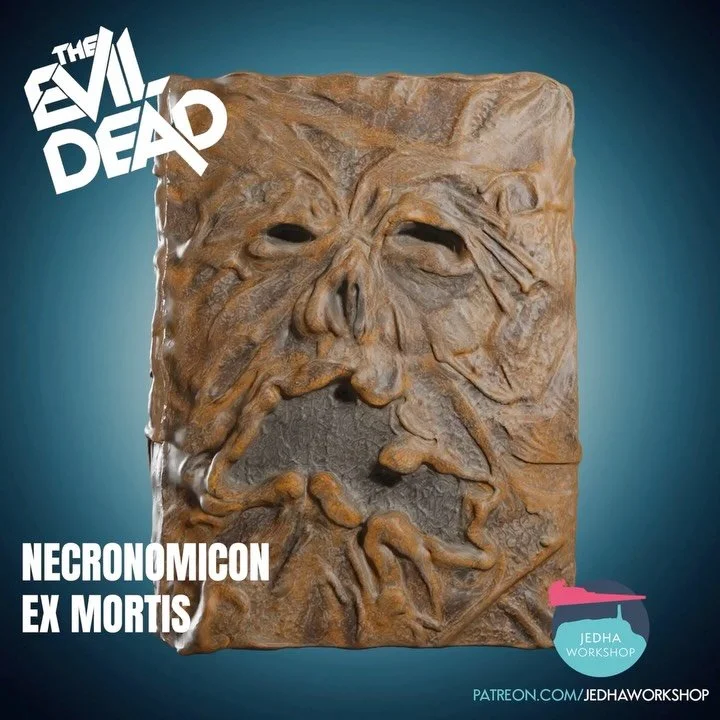 The Necronomicon Ex Mortis from The Evil Dead II (1987) 3D Print Files&nbsp;have been added to the Shop and Patreon!

&ldquo;Legend has it that it was written by the dark ones. Necronomicon Exmortis. Roughly translated, book of the dead. The book ser