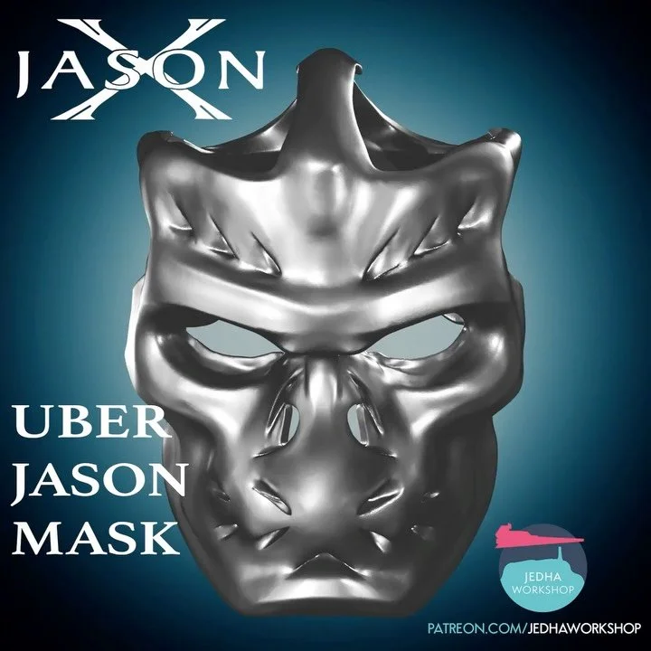 Got another shiny chrome one for you! Uber Jason Mask 3D Print Files from Jason X (2001) have been added to the Shop and Patreon!

I designed this one myself as a special request from the awesome @obi_tom_kenobi who kindly joined my Patreon just for 