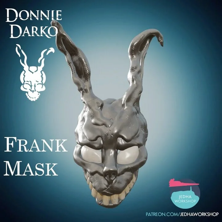HAPPY HALLOWEEN EVERYONE!!! 🎃

As I missed yesterday, I&rsquo;m releasing TWO brand-new masks today! 🎭

Frank the Rabbit 3D Print Files from Donnie Darko are now in the Shop and Patreon! 🐰💀

&ldquo;Why are you wearing that stupid man suit?&rdquo;