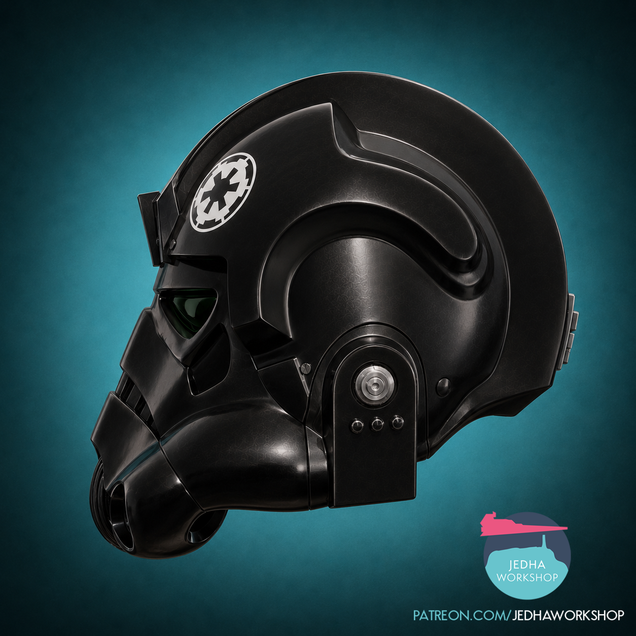 Imperial Tie Fighter Pilot Helmet 3D 3.png