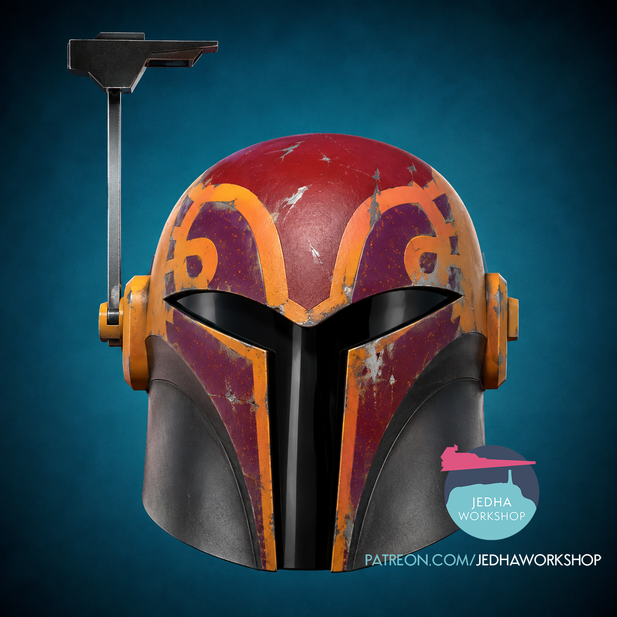 Sabine Wren (Animated Style) Helmet 3D Print Files (Rebels)