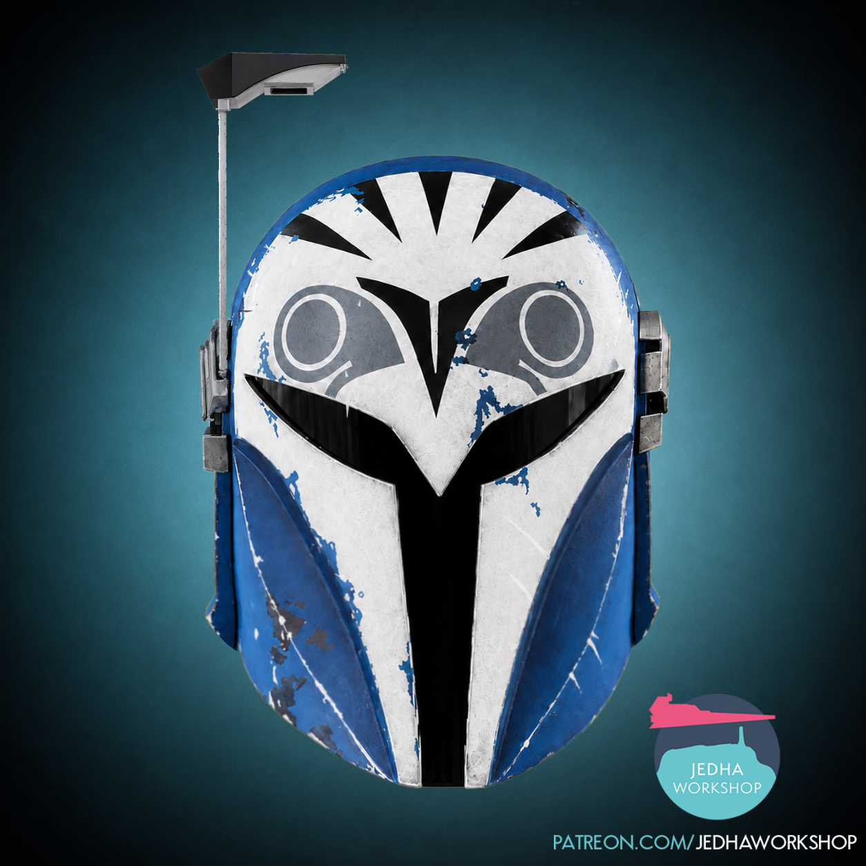 Bo-Katan Kryze (Realistic Style) Helmet 3D Print Files (The Mandalorian)