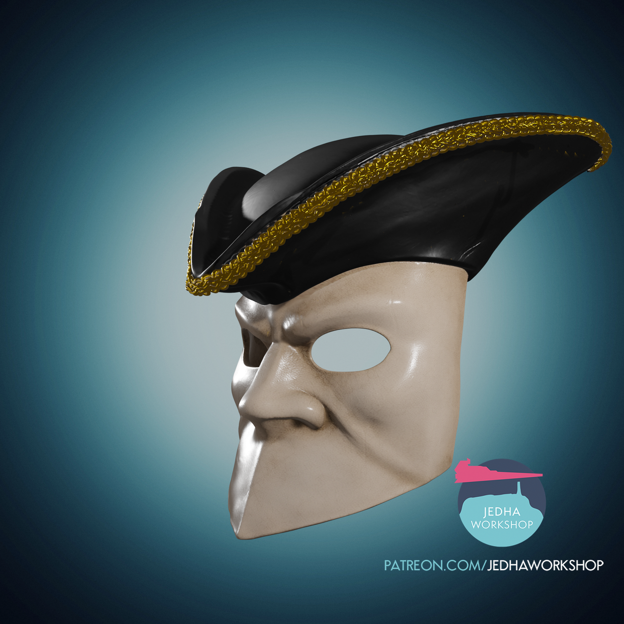 Bauta With Hat 3D 2.png (Copy)