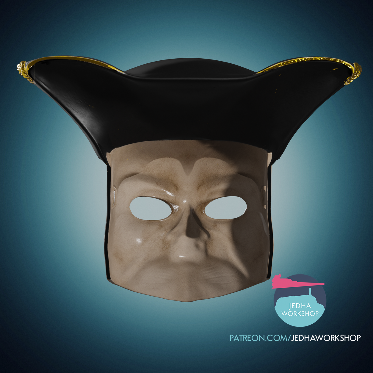 Bauta With Hat 3D 5.png (Copy)
