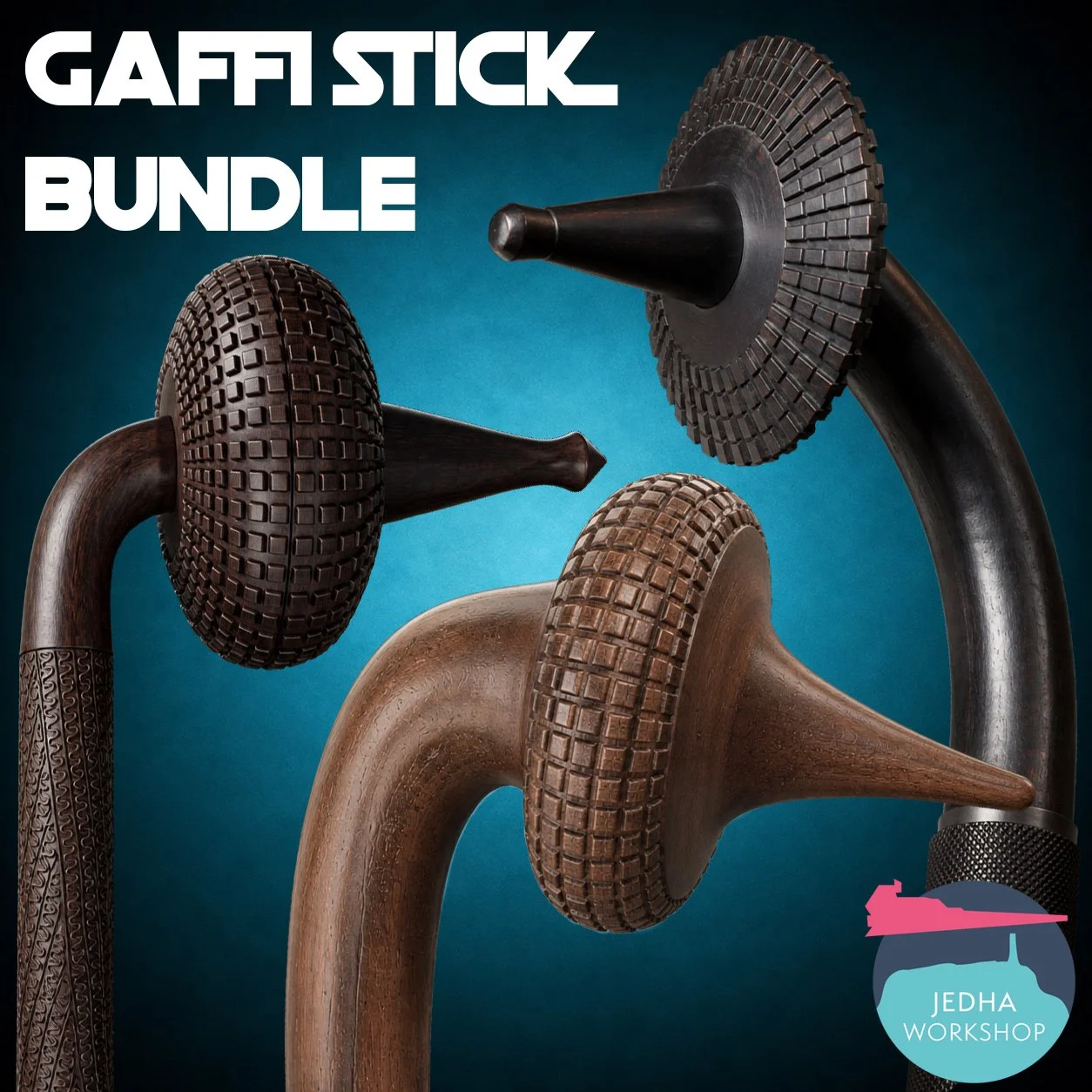 Gaffi Stick STL Bundle - Tusken Raider A New Hope, Boba Fett Hunter, Tusken Warrior Variant (Save £12)