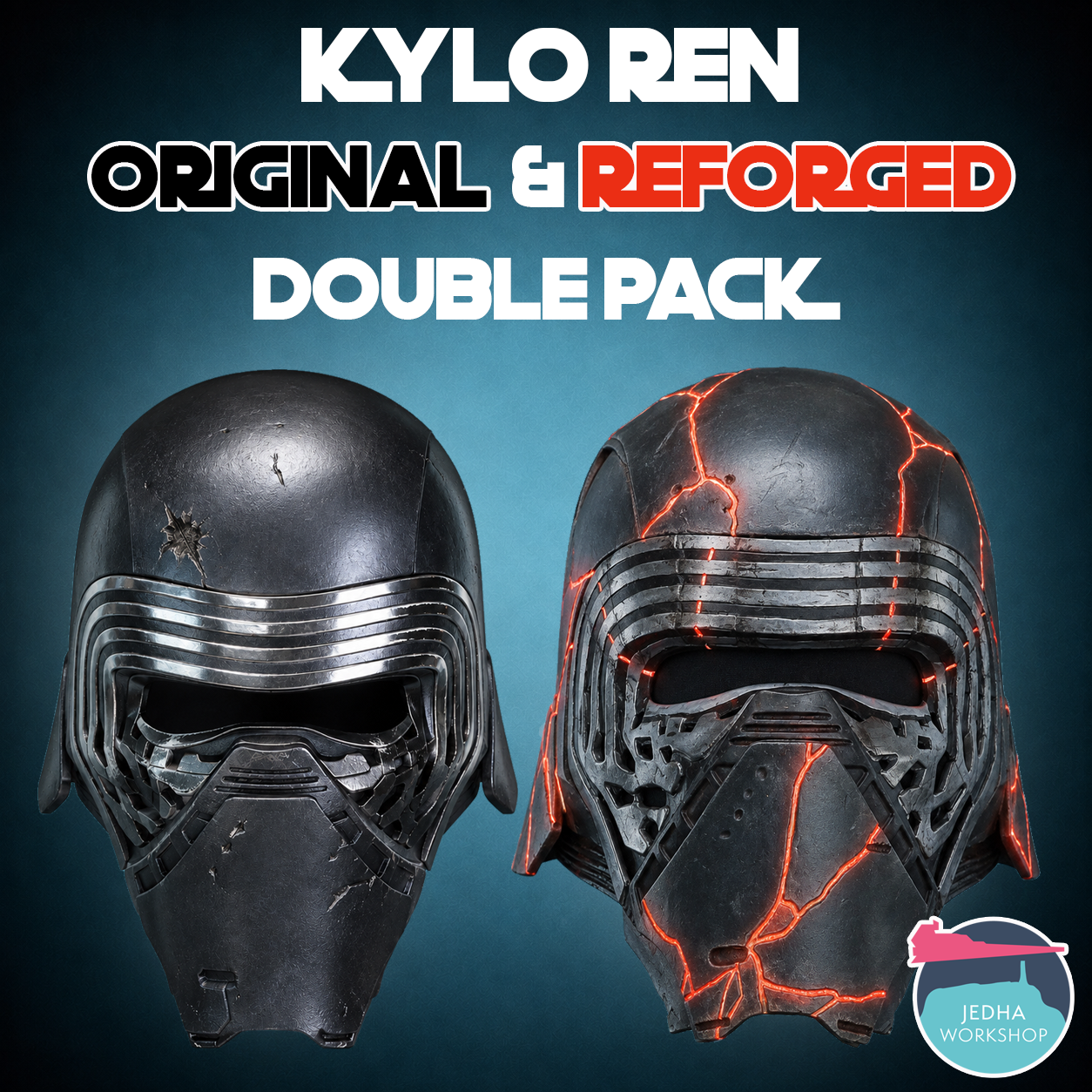Kylo Ren Original & Reforged Version 3D Print Files (The Force Awakens & The Rise of Skywalker) (Save £10)