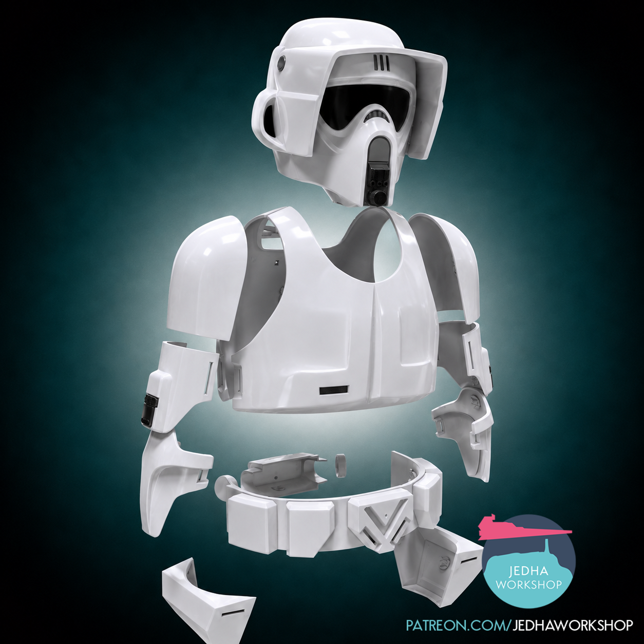 Imperial Biker Scout Trooper Full Armour 3D Files (Return of the Jedi)