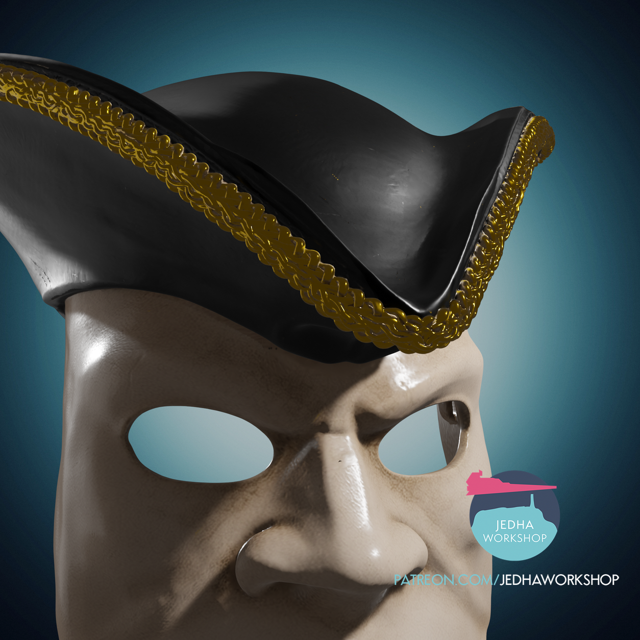 Bauta With Hat 3D 6.png (Copy)