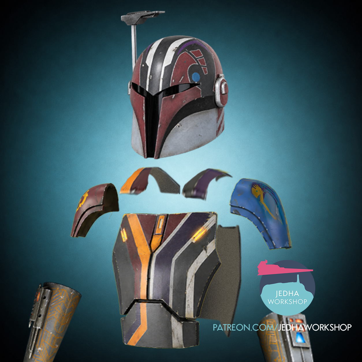 Sabine Wren Full Armour (Realistic Style) 3D Print Files (Ahsoka)