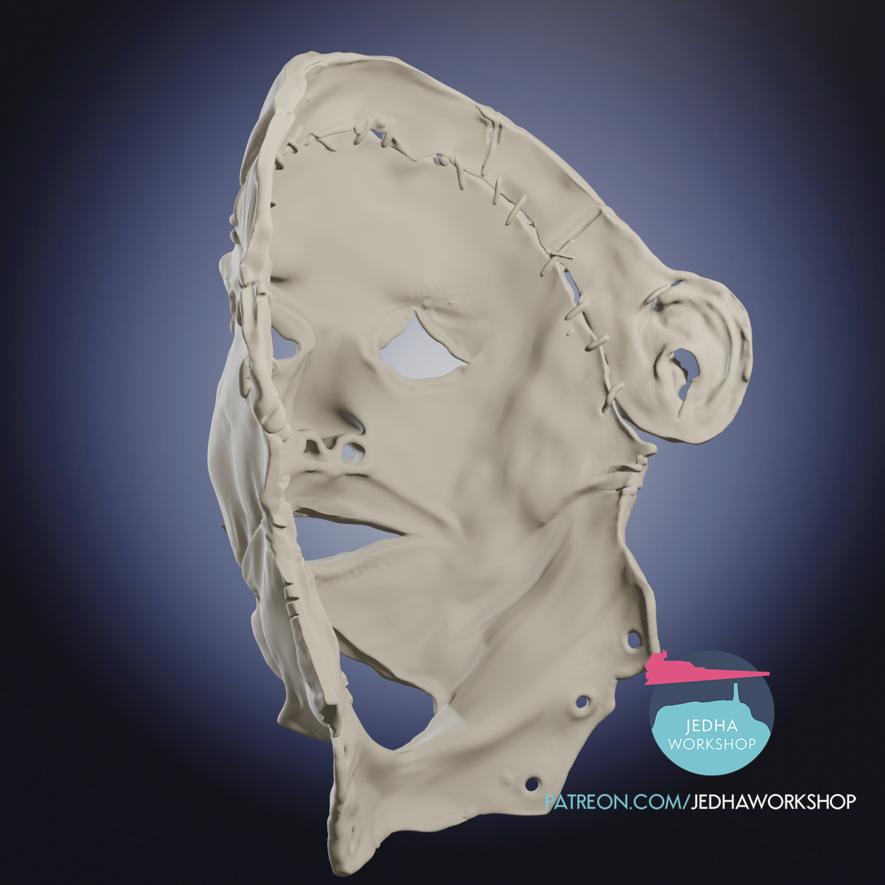 Leatherface Pretty Woman Mask 3D 12.png