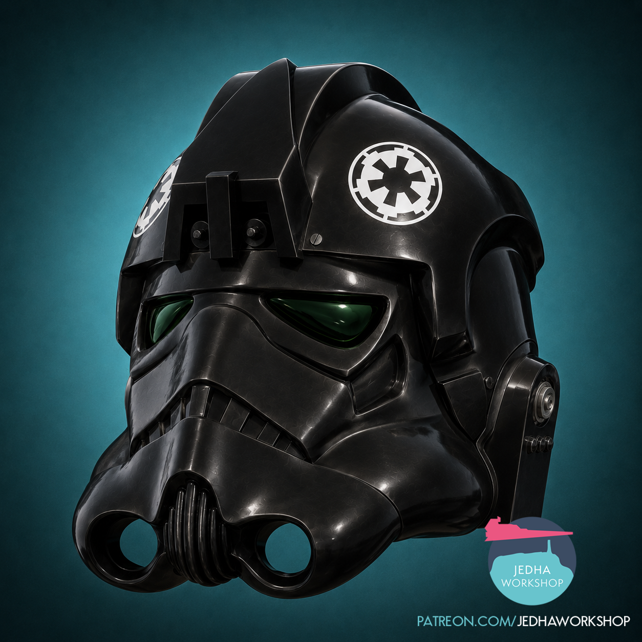 Imperial Tie Fighter Pilot Helmet 3D 2.png