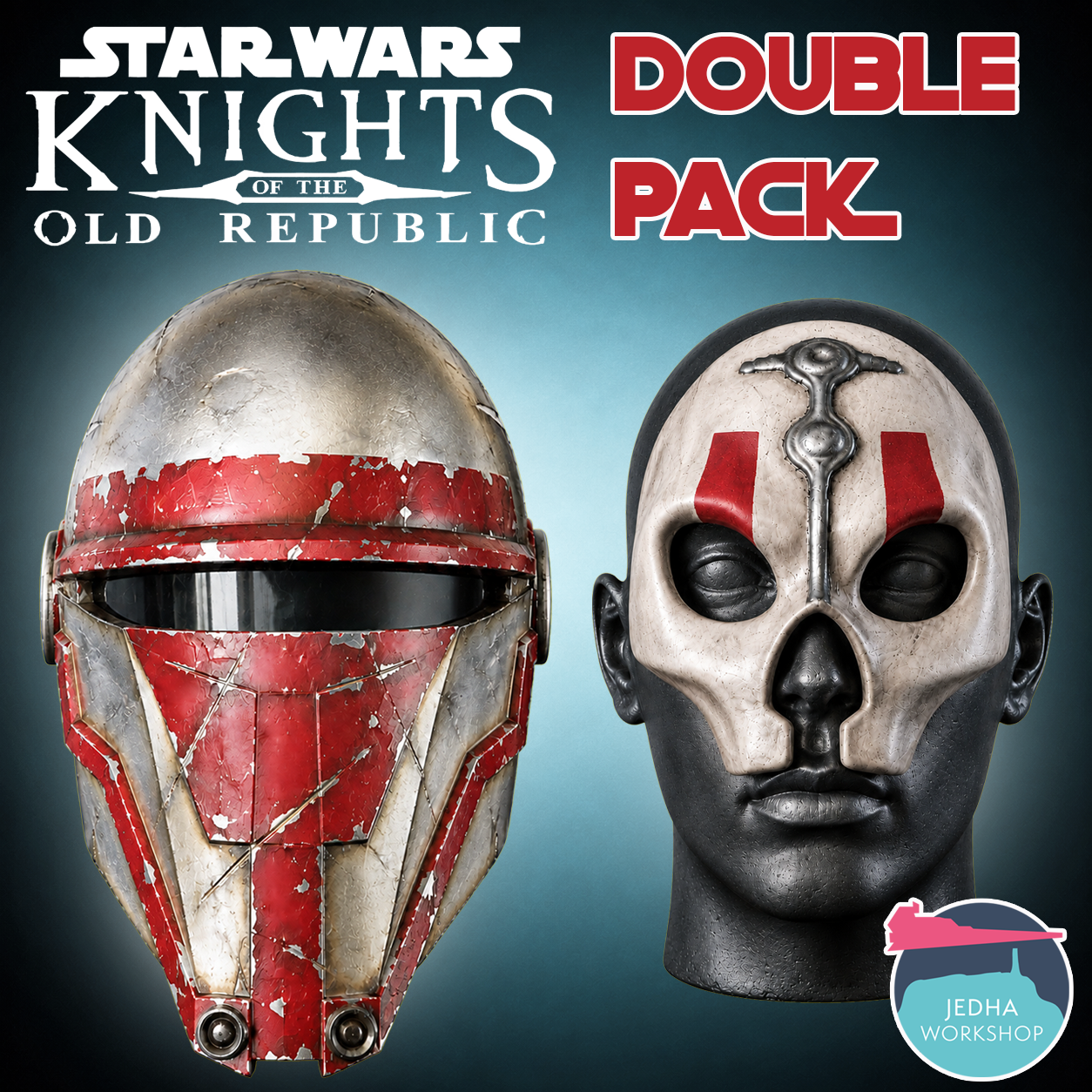 Darth Revan Helmet & Darth Nihilus Mask 3D Print Files (Knights of the Old Republic II) (Save £8)