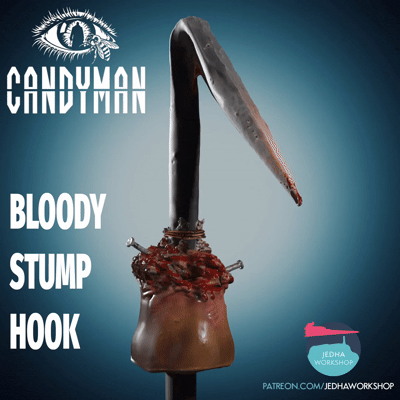 2. Candyman Bloody Stump Hook Video Render.gif