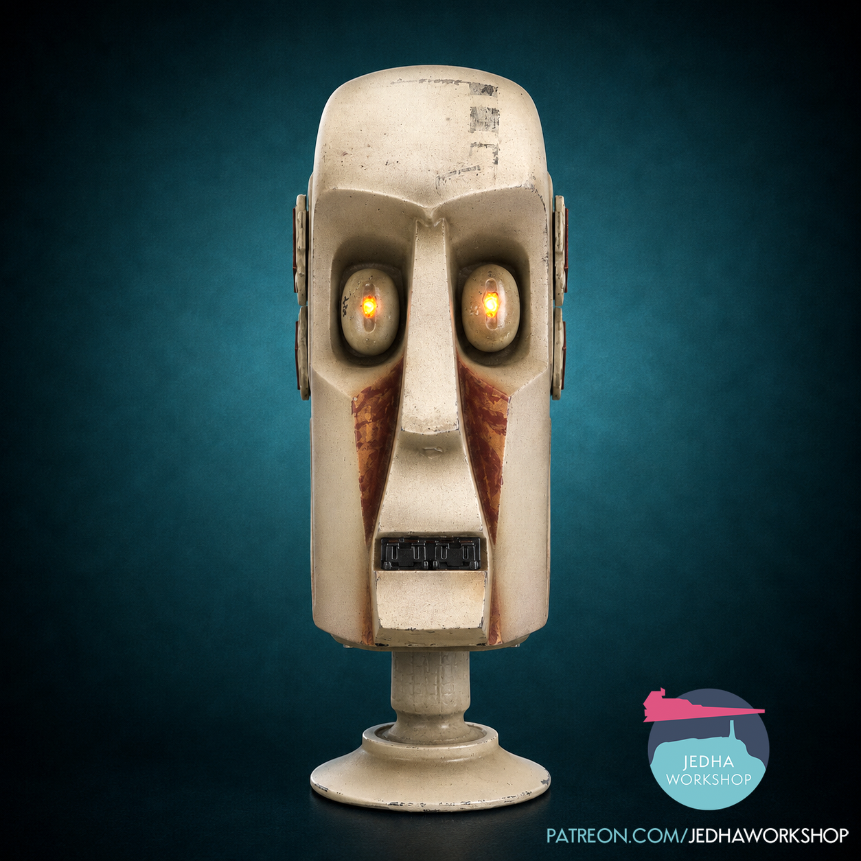 8D8 Droid Head Bust 3D Print Files (Return of the Jedi/The Book of Boba Fett)
