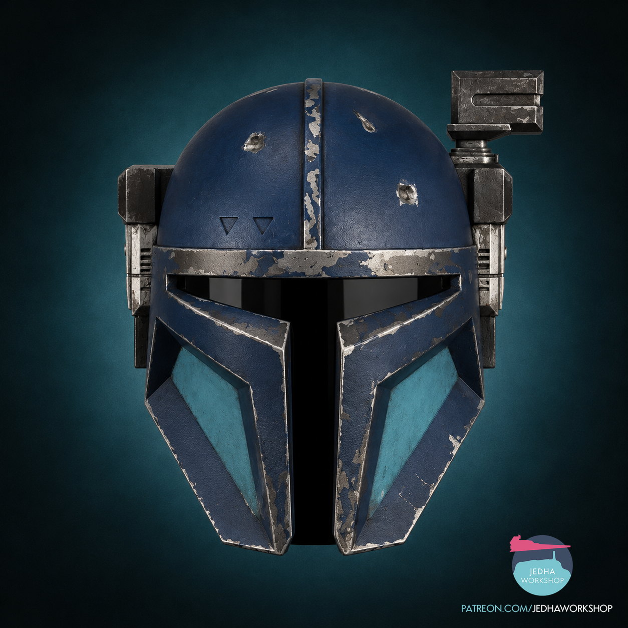 Paz Vizsla Heavy Mando Helmet 3D Print Files (The Mandalorian)