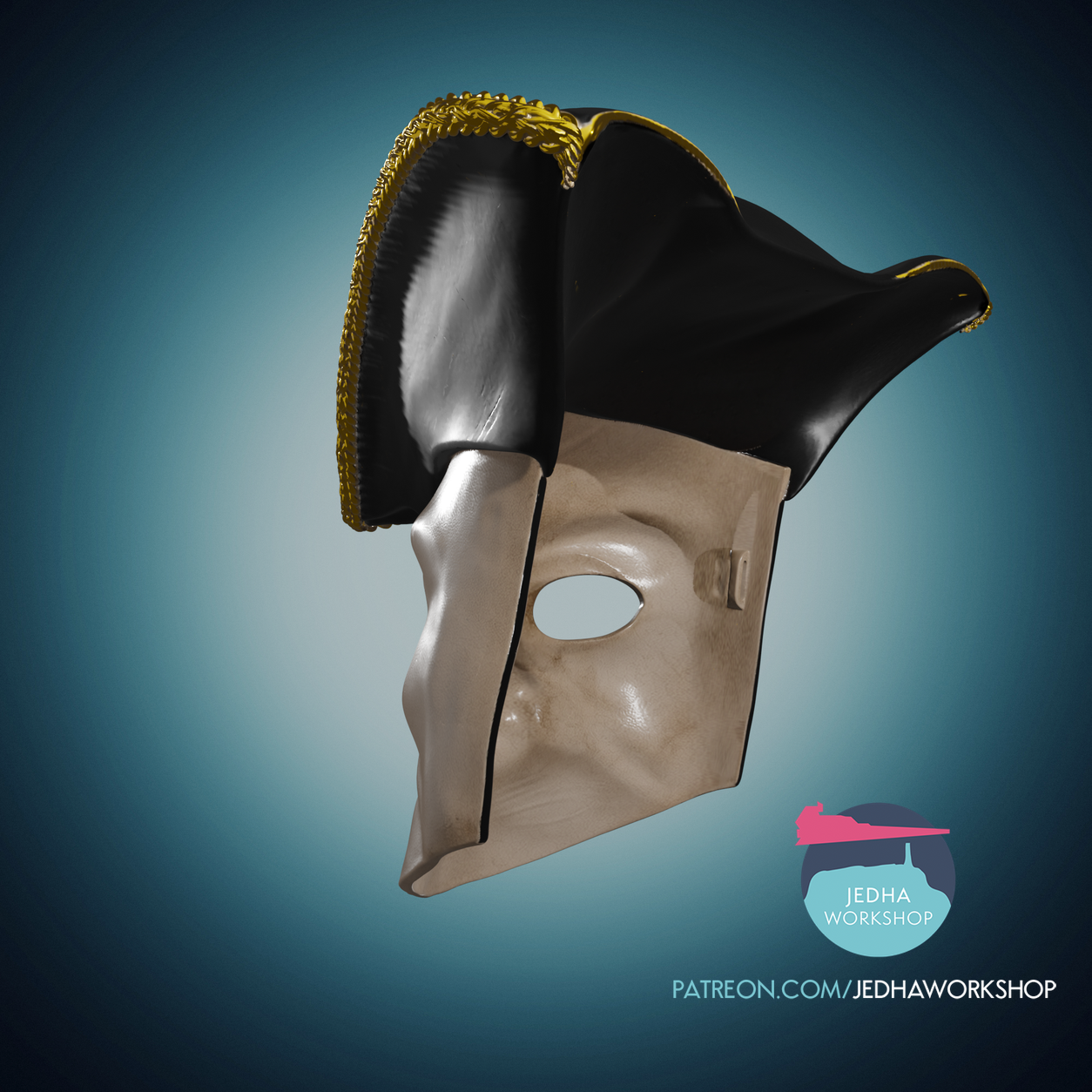Bauta With Hat 3D 4.png (Copy)