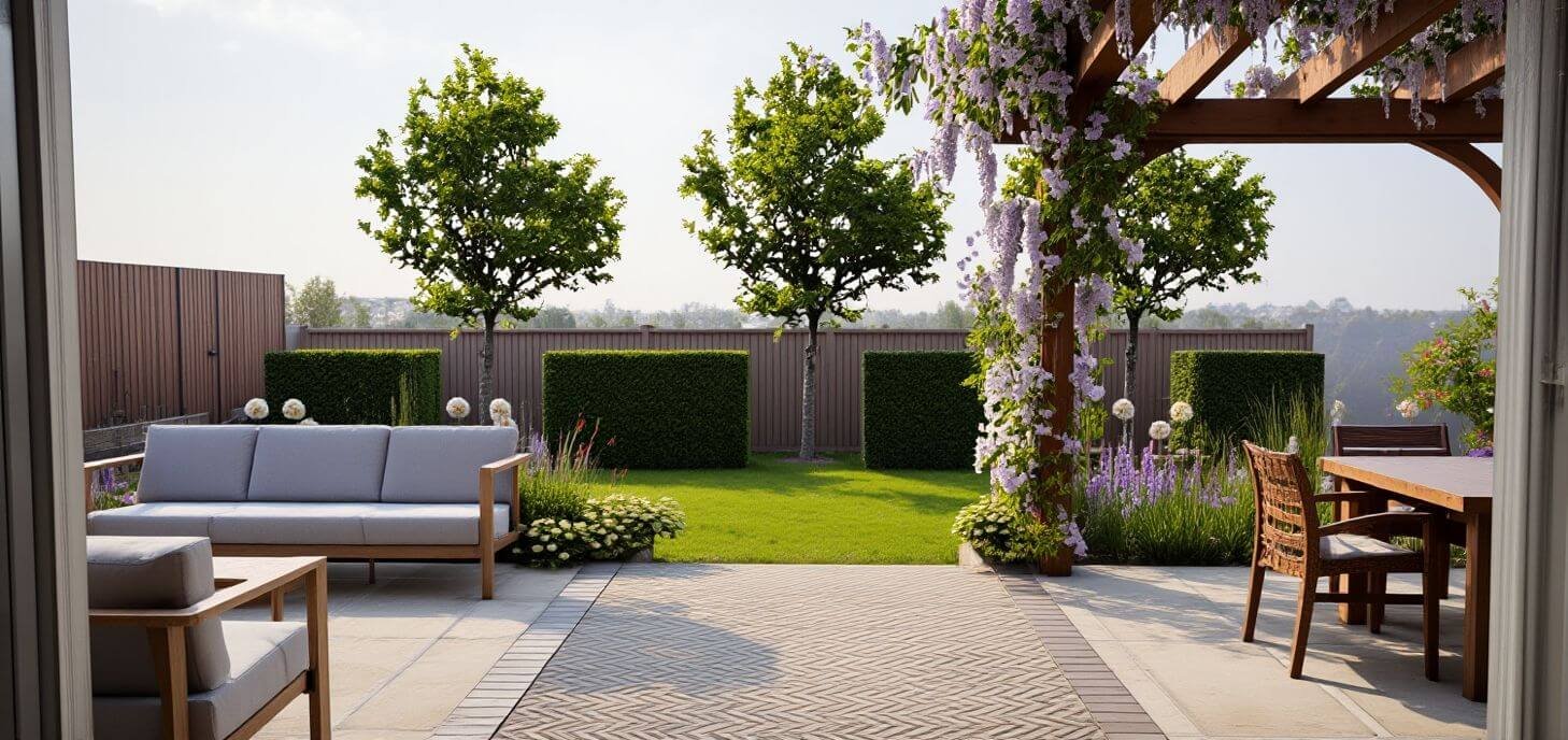 Modern Country Garden Design Chew Magna