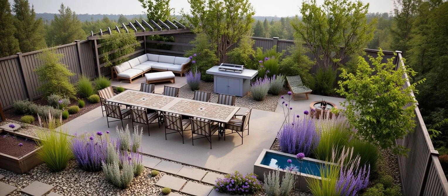 Mediterranean Garden Design in Wrington