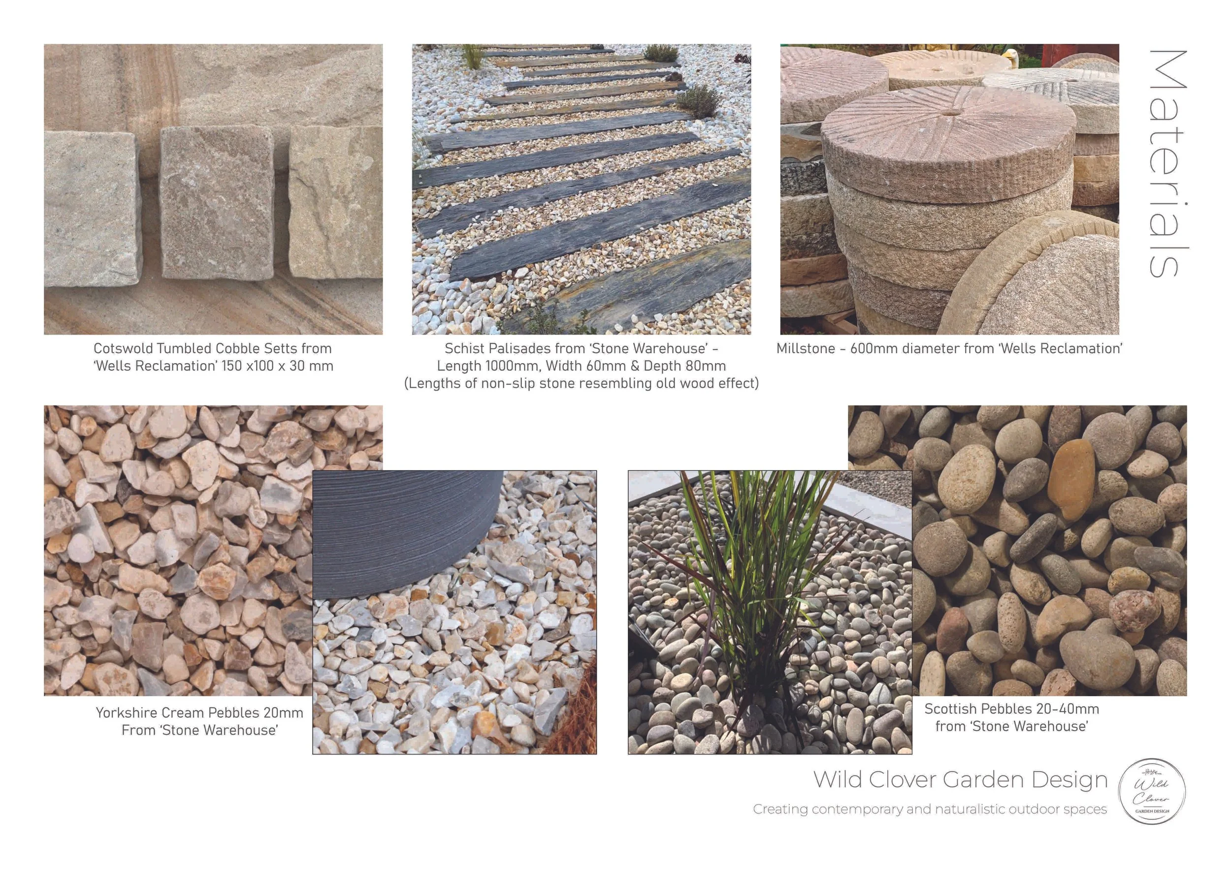 Materials Board Garden Design