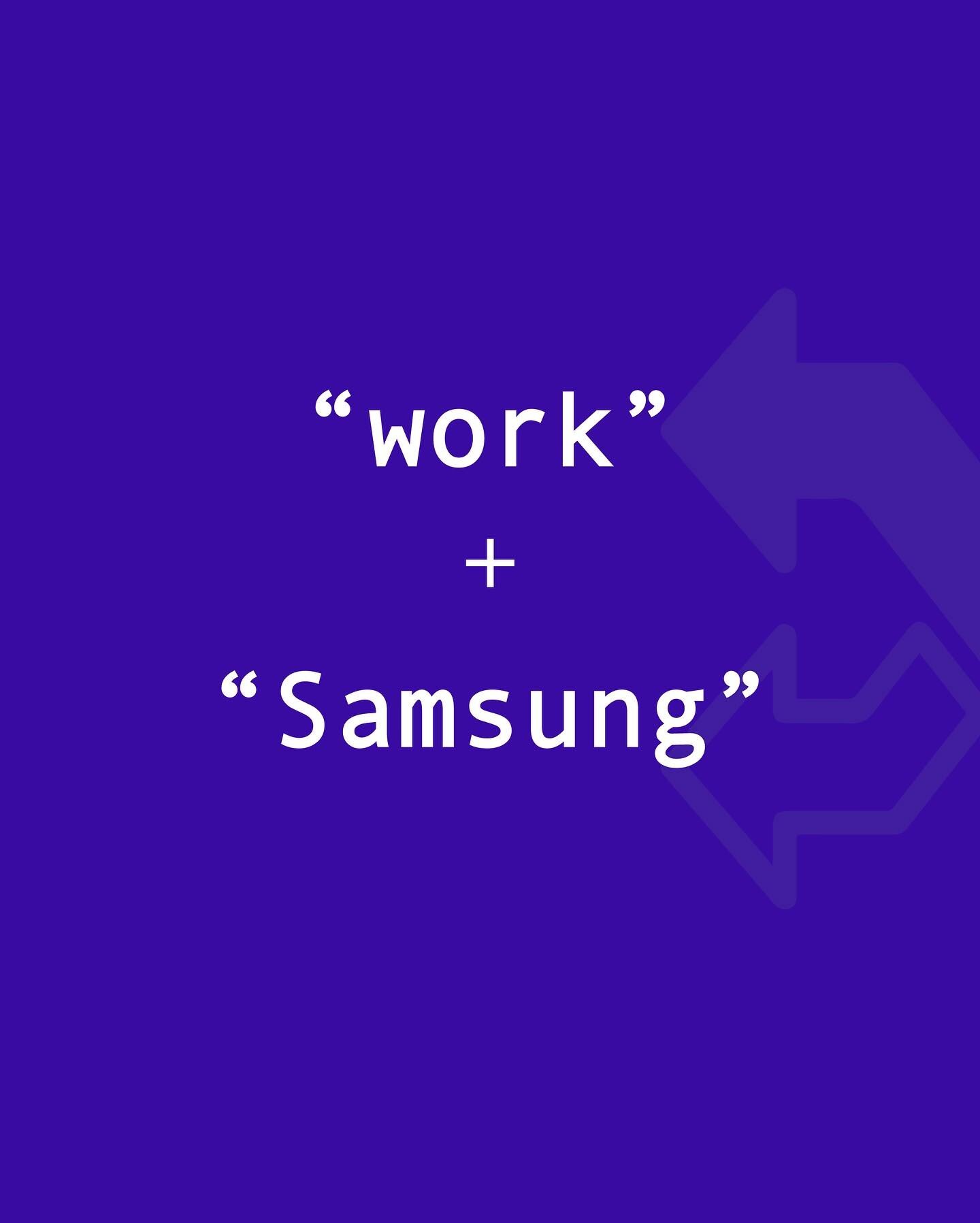 𝗜𝗻𝘀𝗶𝗴𝗵𝘁: The only socially accepted excuse not to work while at the office is when your computer is updating itself.

𝗜𝗱𝗲𝗮: To give office workers the break they sometimes just need without the fear of being judged, Samsung will create a p