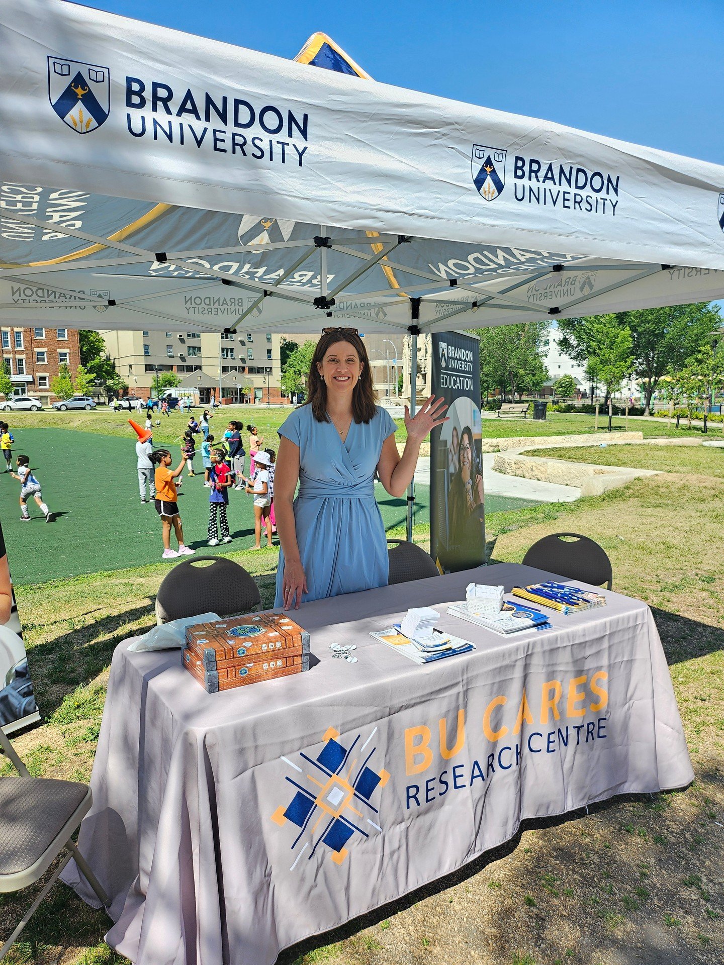I'm at Central Park in Winnipeg for World Refugee Day today! Stop by to hear more about our research!