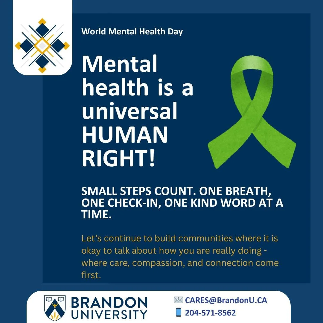 Today, on World Mental Health Day, we&rsquo;re reminded that mental health is a universal human right.

Let&rsquo;s continue to build communities where it&rsquo;s okay to talk about how we&rsquo;re really doing &mdash; where care, compassion, and con