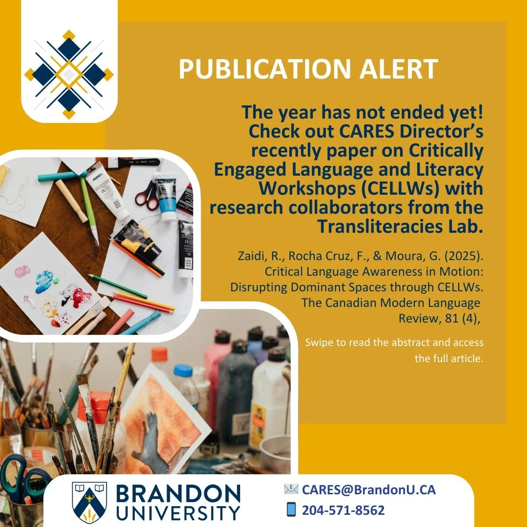 Thrilled to share Dr. Moura's latest publication with colleagues at the @transliteracieslab (Werklund School of Education). This is the result of an ongoing study that explores key questions around newcomer high school students' equity, inclusion, an