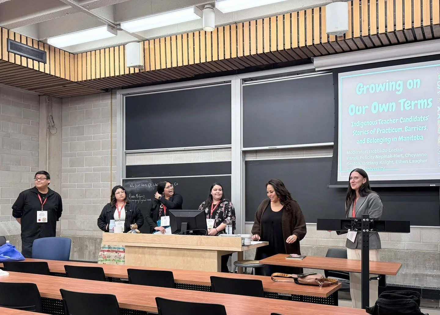 This is it everyone!!!

@facultyofed_brandonu was well represented by a group of determined, vulnerable, artistic, and diverse educators!! Their presentations touched on aspects of resilience, pedagogy, and inclusion. They were inspiring and had a lo