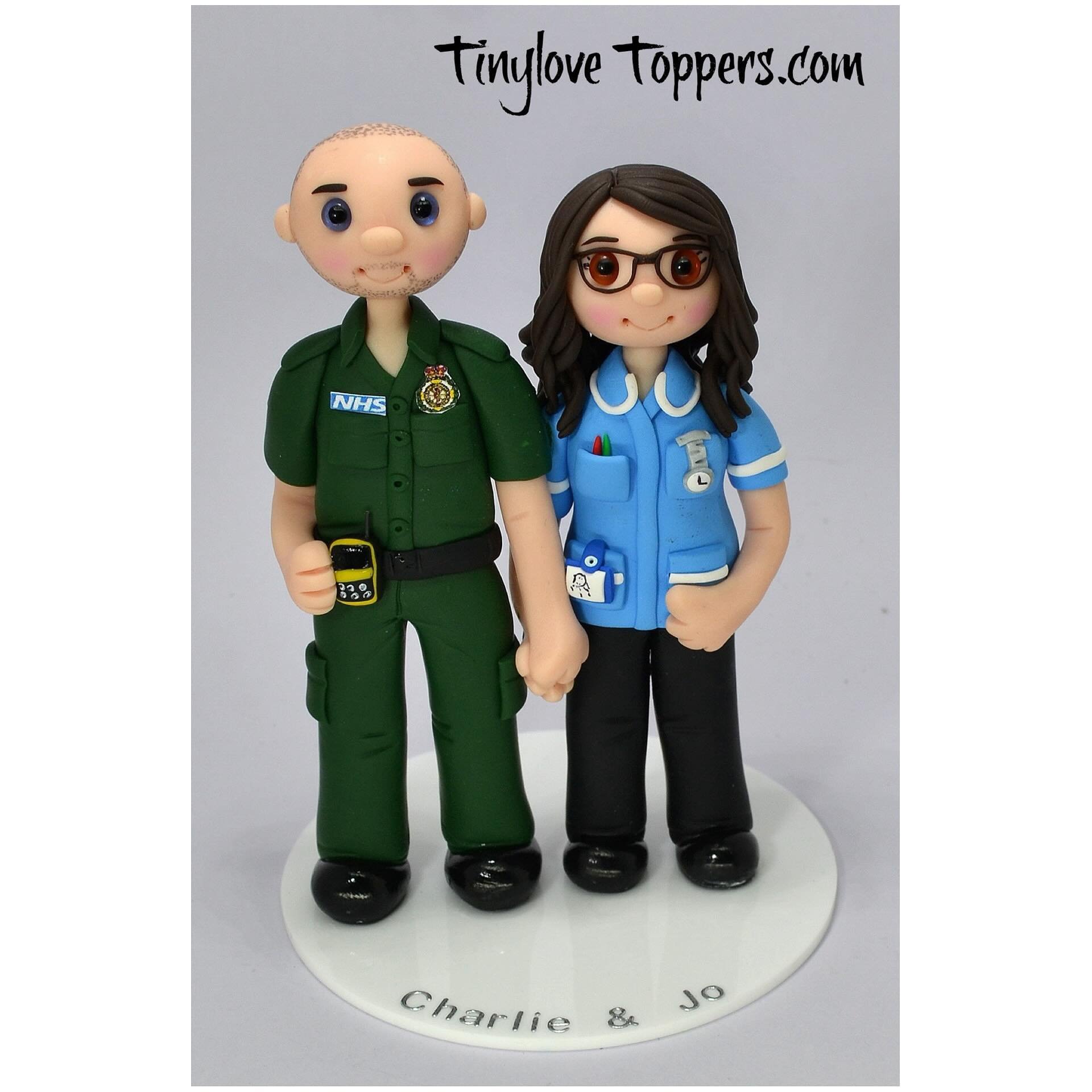 Personalised non edible wedding cake toppers.
made to look like you, lifelong keepsakes.
Message me if you would like a quote for yours. 🙂
Follow me on Instagram https://www.instagram.com/tinylove_cake_toppers/
#weddingcaketoppers #brideandgroom #br