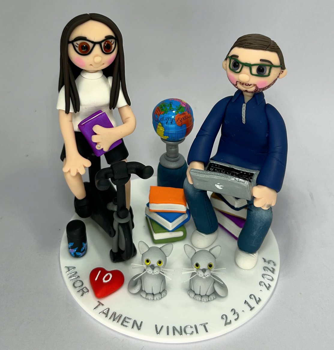 Custom Handmade Wedding Cake Toppers
follow me https://www.instagram.com/tinylove_cake_toppers/

Personalised non edible wedding cake toppers.
made to look like you, lifelong keepsakes.
Message me if you would like a quote for yours. 🙂
Follow me on 