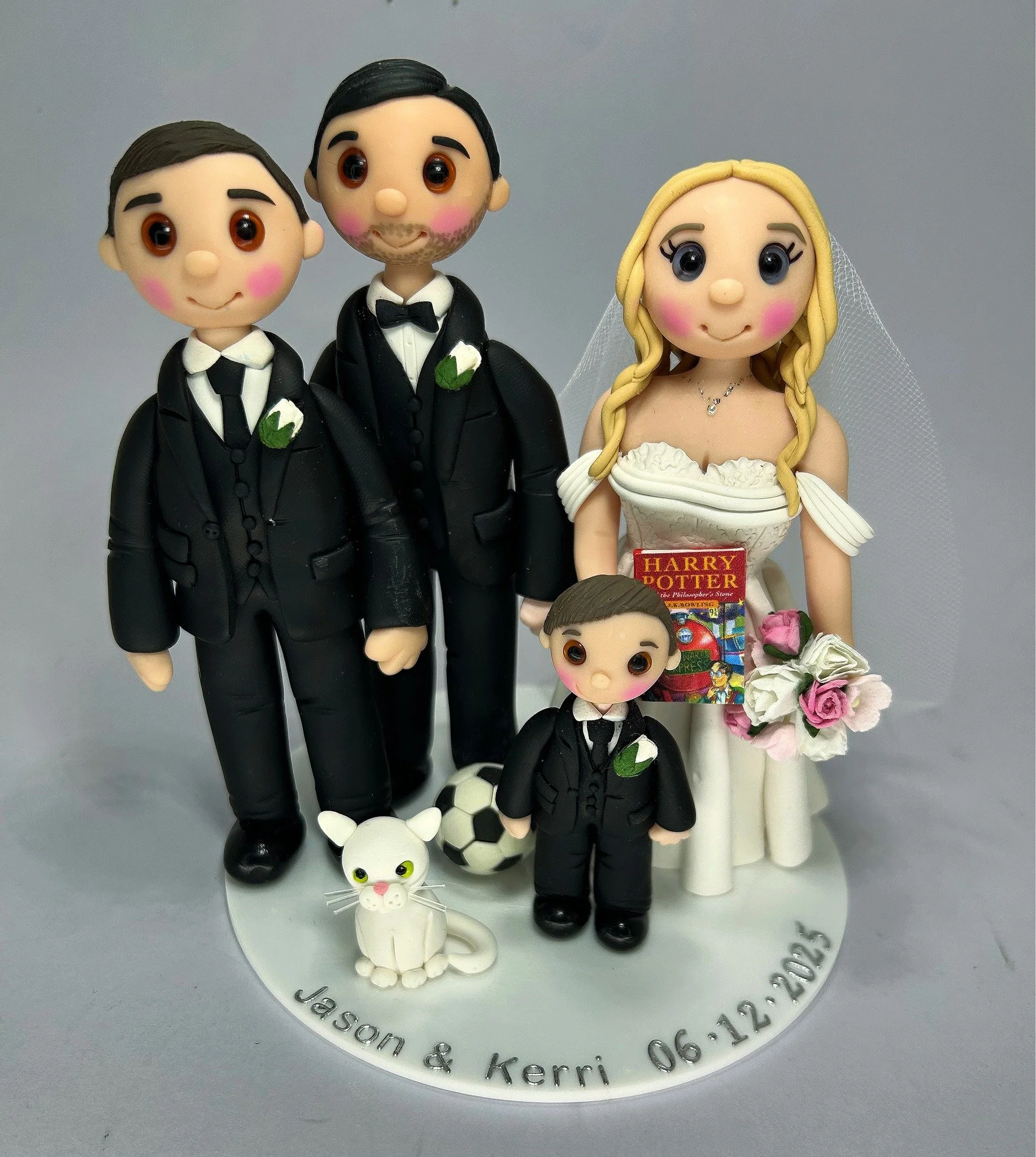 Congratulations to Jason and Kerri
Here is the personalised wedding cake topper i make for them.
If anyone would like a quote, just send me a message or email me tinylovecaketoppers@gmail.com 
Don't forget to follow me on Instagram  https://www.insta