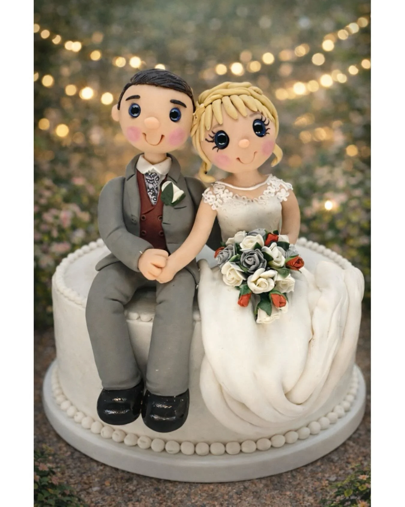 Taking orders for 2026, 2027 and beyond .
I&rsquo;m Rosie and i hand make these beautiful wedding cake toppers.
I&rsquo;m based in the UK, but i ship worldwide.
My toppers are made from a long lasting material , so you can treasure them for a lifetim