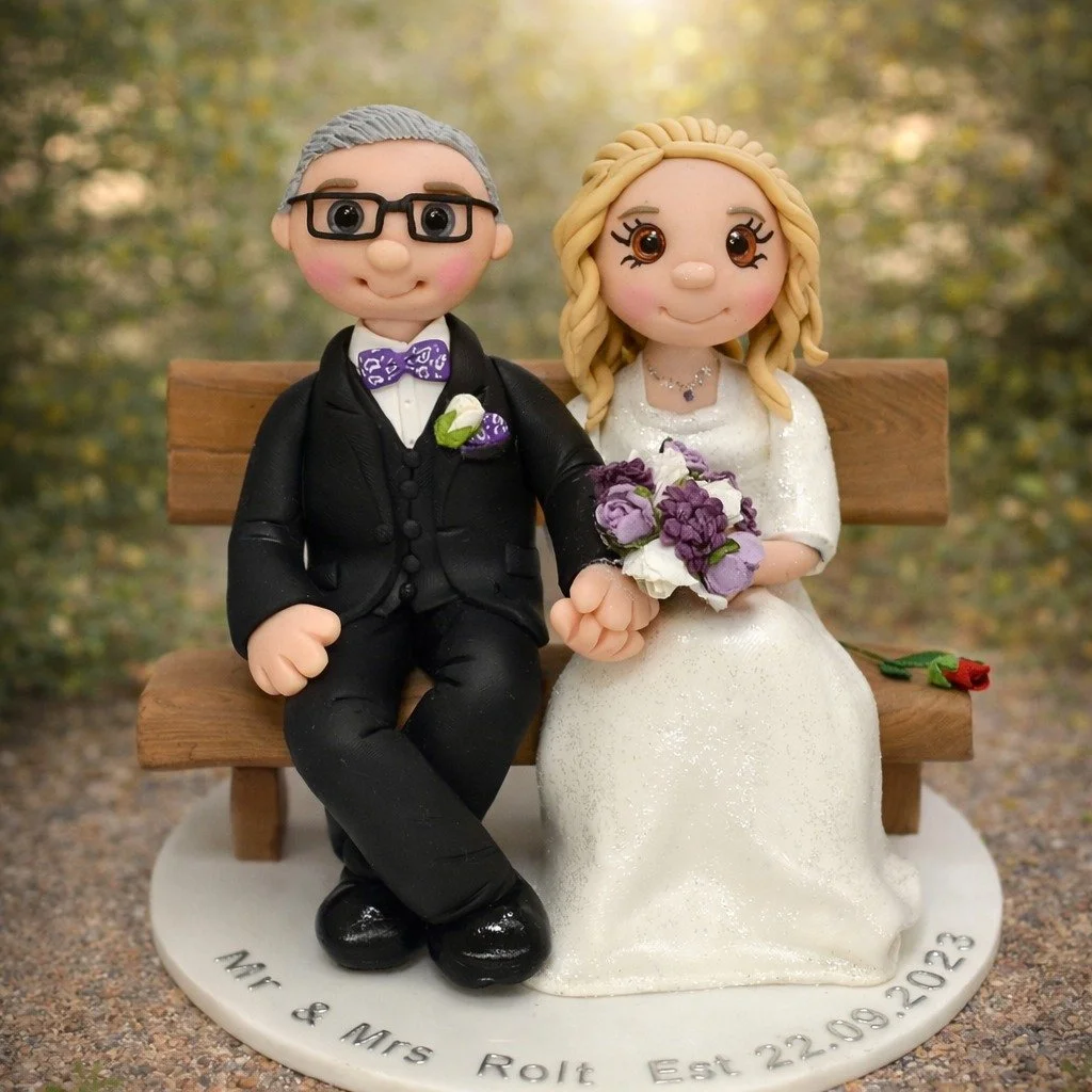 Taking orders for 2026, 2027 and beyond .
I&rsquo;m Rosie and i hand make these beautiful wedding cake toppers.
I&rsquo;m based in the UK, but i ship worldwide.
My toppers are made from a long lasting material , so you can treasure them for a lifetim