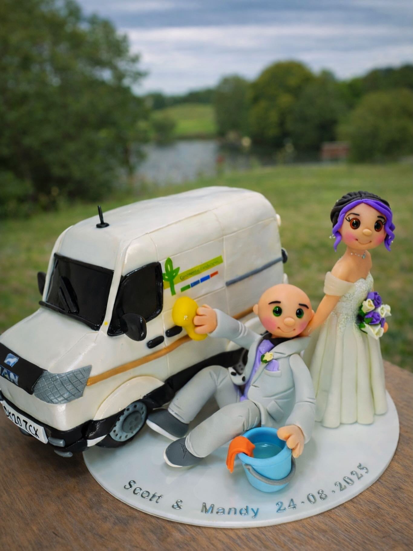 aking orders for 2026, 2027 and beyond .
I&rsquo;m Rosie and i hand make these beautiful wedding cake toppers.
I&rsquo;m based in the UK, but i ship worldwide.
My toppers are made from a long lasting material , so you can treasure them for a lifetime