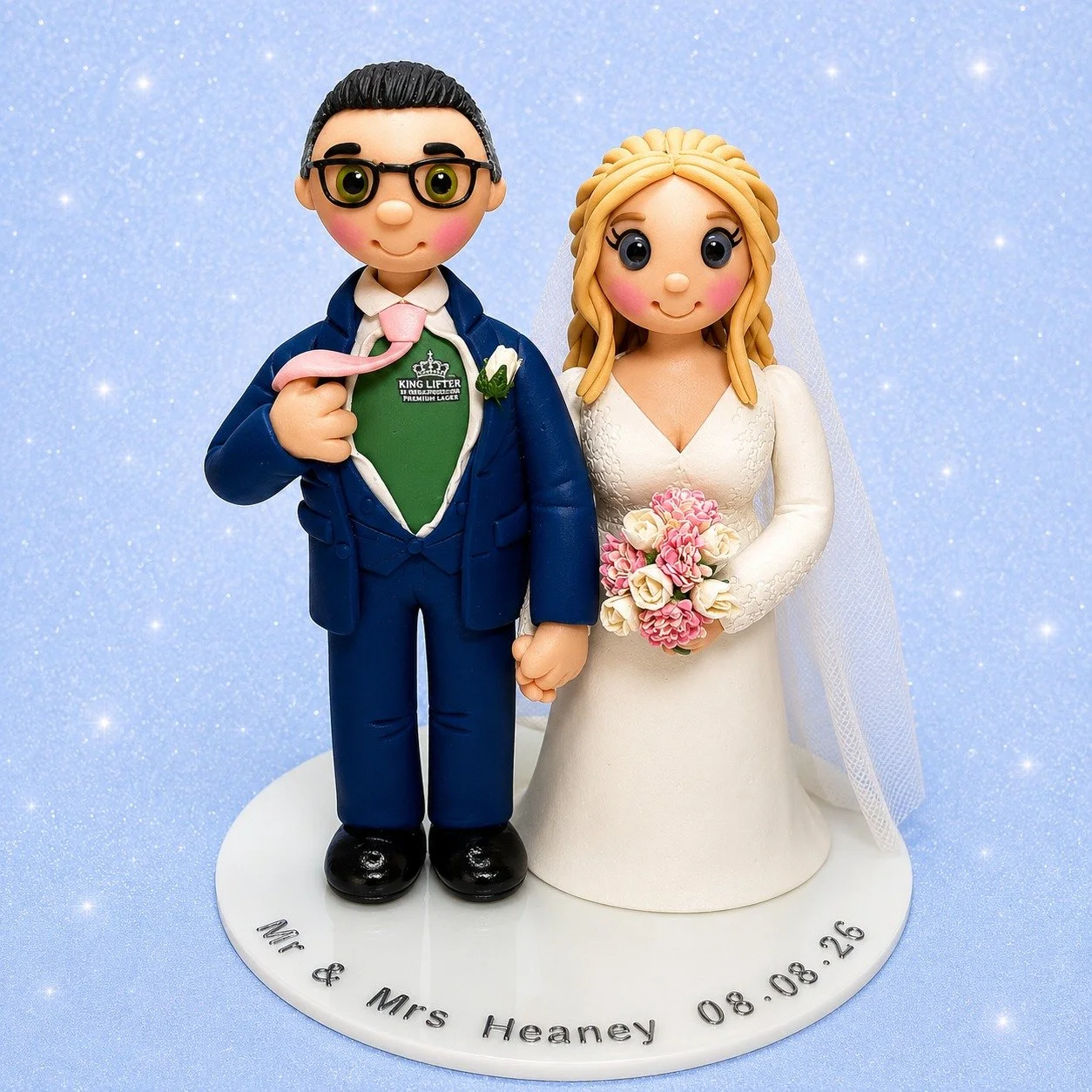 Congratulations to Mr &amp; Mrs Heaney, I hope you had an amazing day!
This is the wedding cake topper i made for them, a lasting keepsake they can treasure for a lifetime, 😍
#weddingcaketopper #weddingplanning #brideandgroom #brideuk