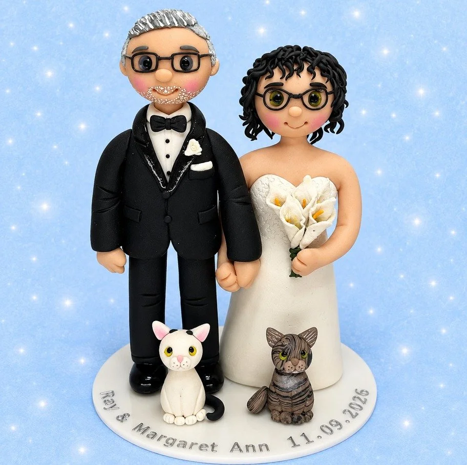 Congratulations to Ray and Margaret Ann!
Thank you for choosing me to make your personalised wedding cake topper.
#bride2026 #bride2027 #brideuk #WeddingCakeTopper