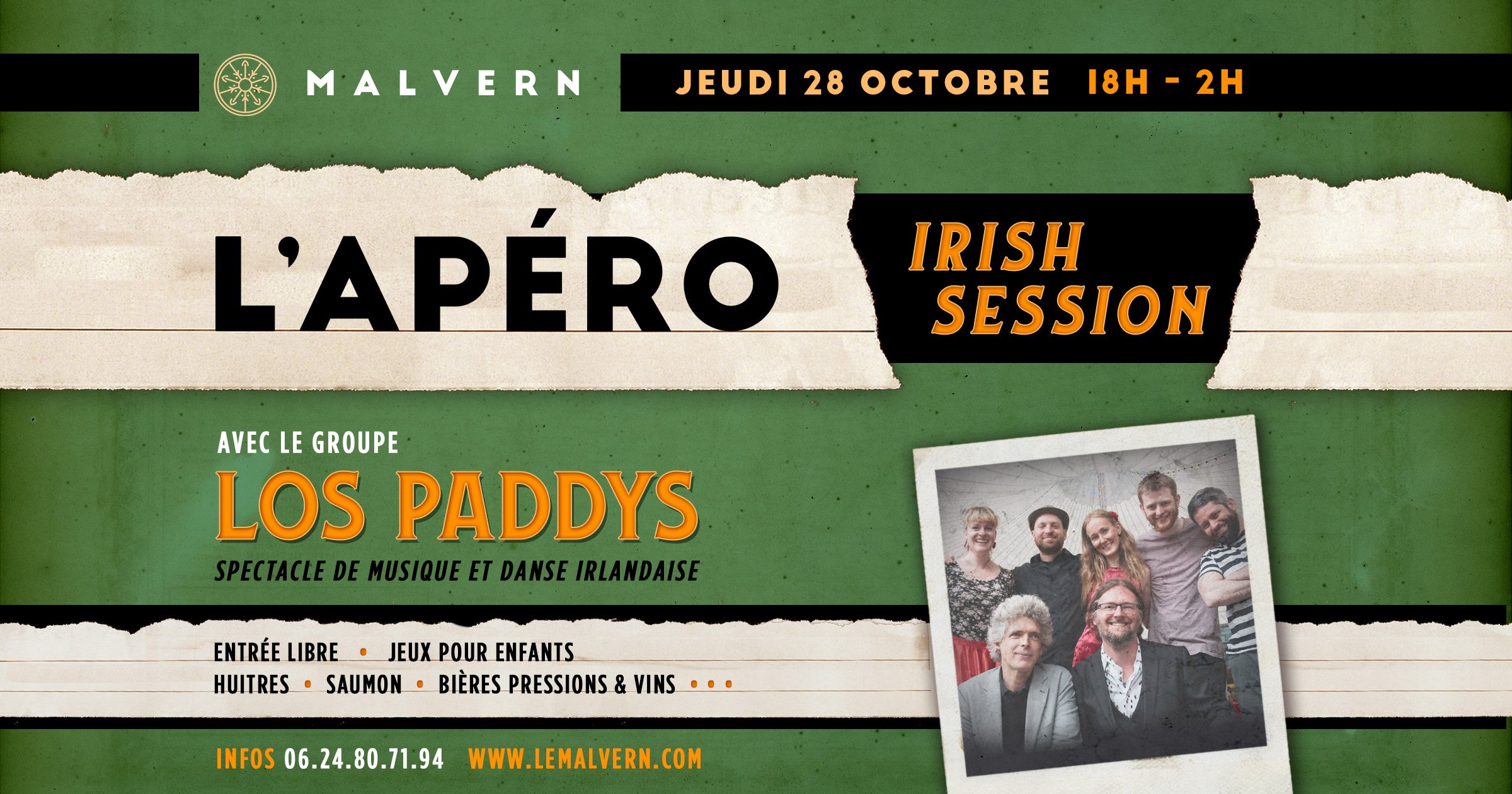 L’APÉRO DU MALVERN ☘️ irish session ☘️