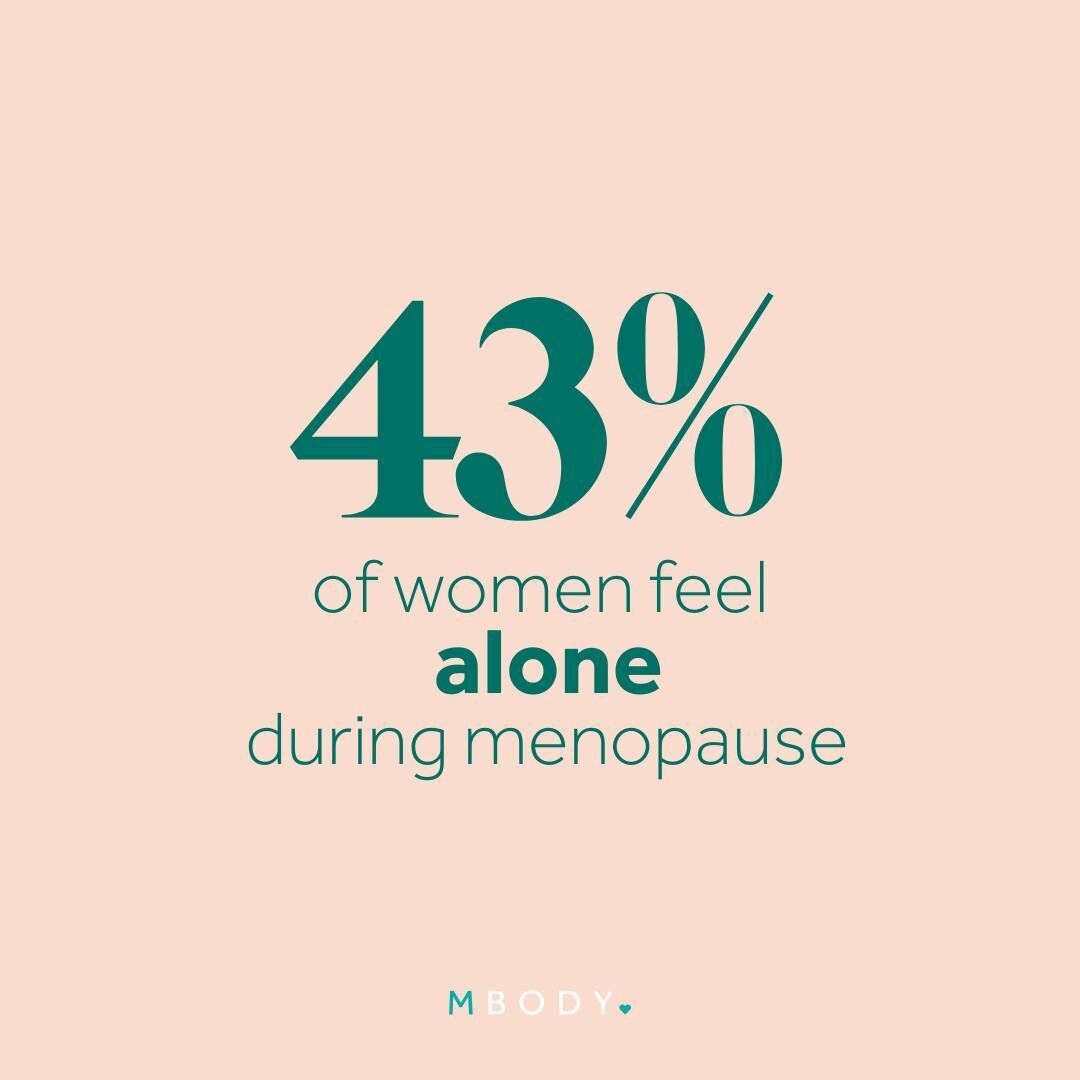 Almost half of women going through perimenopause and menopause feel alone...⁠
⁠
 Is this you?⁠
⁠
One of the main reasons for this is that their symptoms and struggles are kept secret. Women who report feeling alone during this major life stage are al