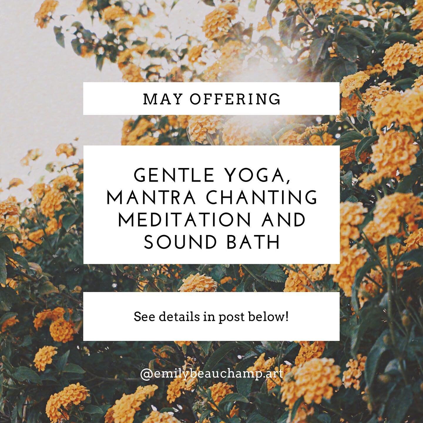 🌼Gentle Yoga, Mantra Chanting Meditation and Sound Bath: Sunday, May 23rd
⠀⠀⠀⠀⠀⠀⠀⠀⠀
My dear sister and yoga teacher Lauren Amrita Silverstein @laurenasilverstein and I will be offering a beautiful workshop, see details below! ✨
⠀⠀⠀⠀⠀⠀⠀⠀⠀
In this wor